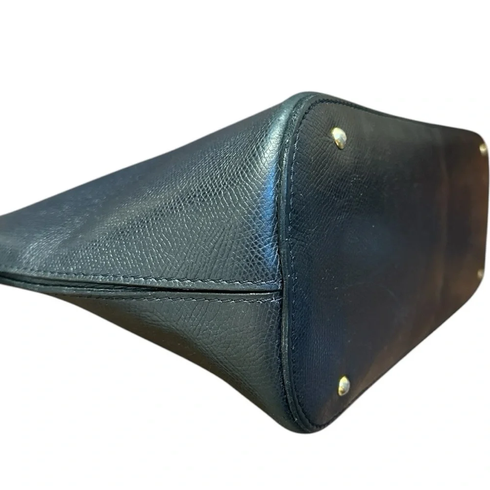 Elegant Vintage CELINE Navy Blue Bolide Top Handle Bag - Picture 7 of 15